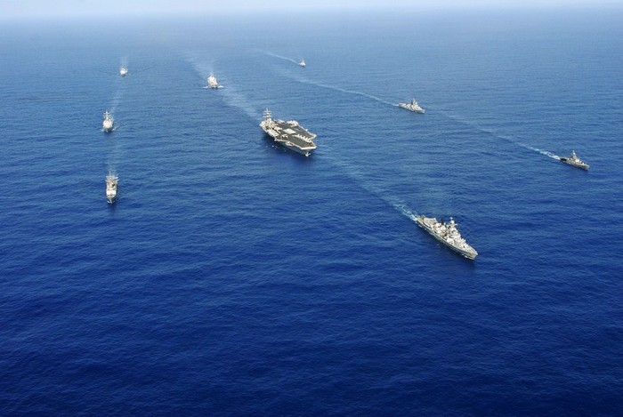Mỹ-Ấn tiến hành diễn tập quân sự liên hợp ở Tây Thái Bình Dương ngày 10/4/2011.
